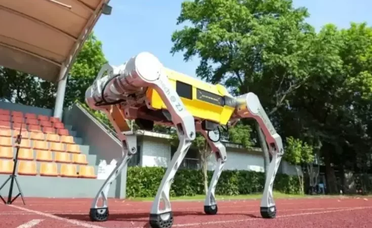 Çinli Robot, 100 metreyi 16,33 saniyede koşarak rekor kırdı